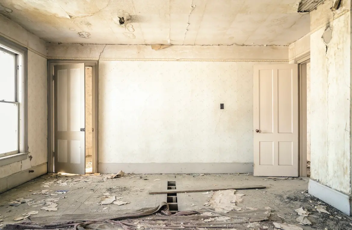 Waste disposal crew managing a cleanout project in South Bound Brook